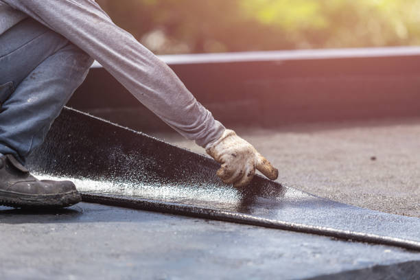 Professional Exterior Waterproofing technician working in Hunt Valley, MD